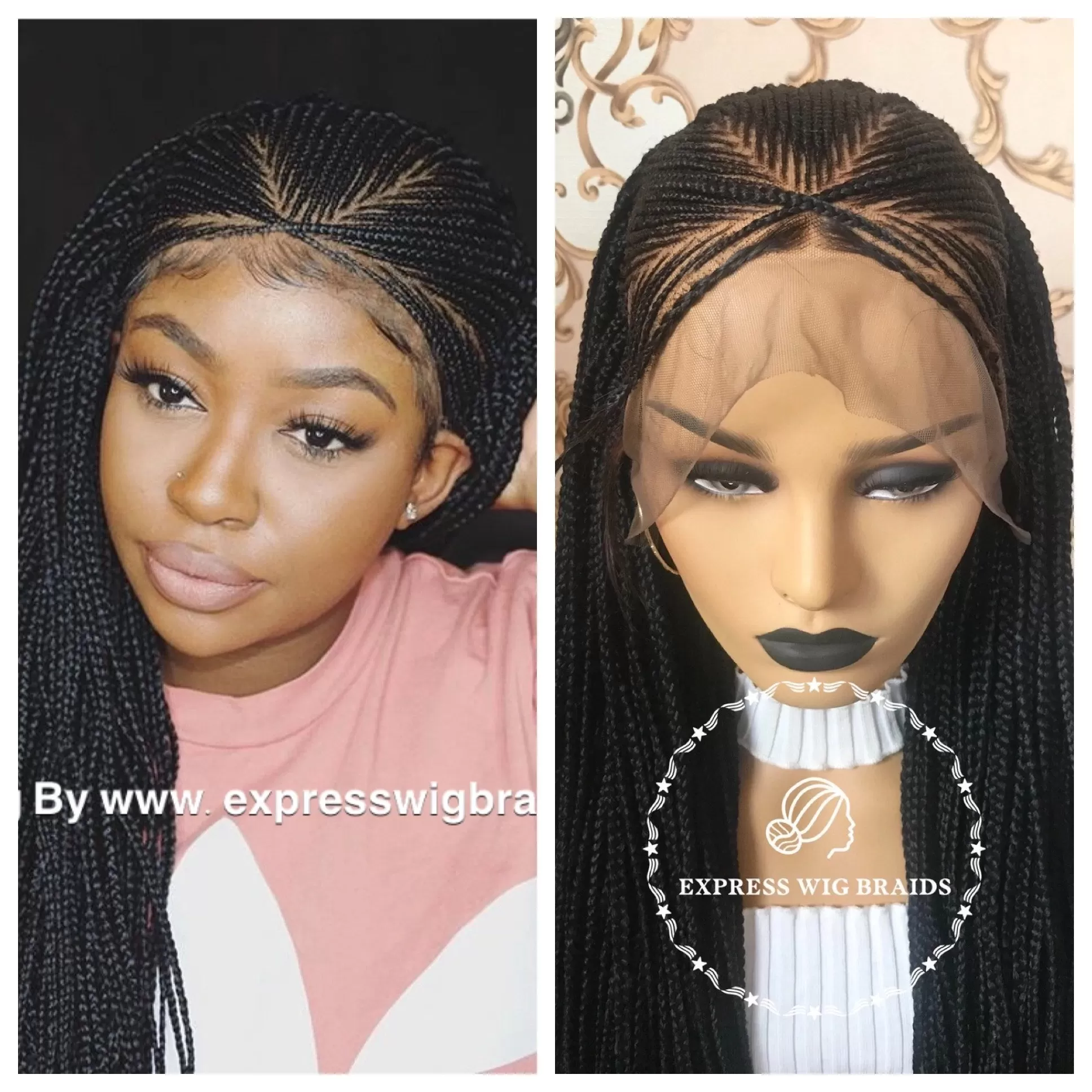 Natural Texture braided wig